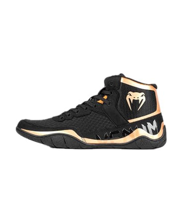 Venum Elite Wrestling Shoes, Men's, 42, Black/Black on Sale